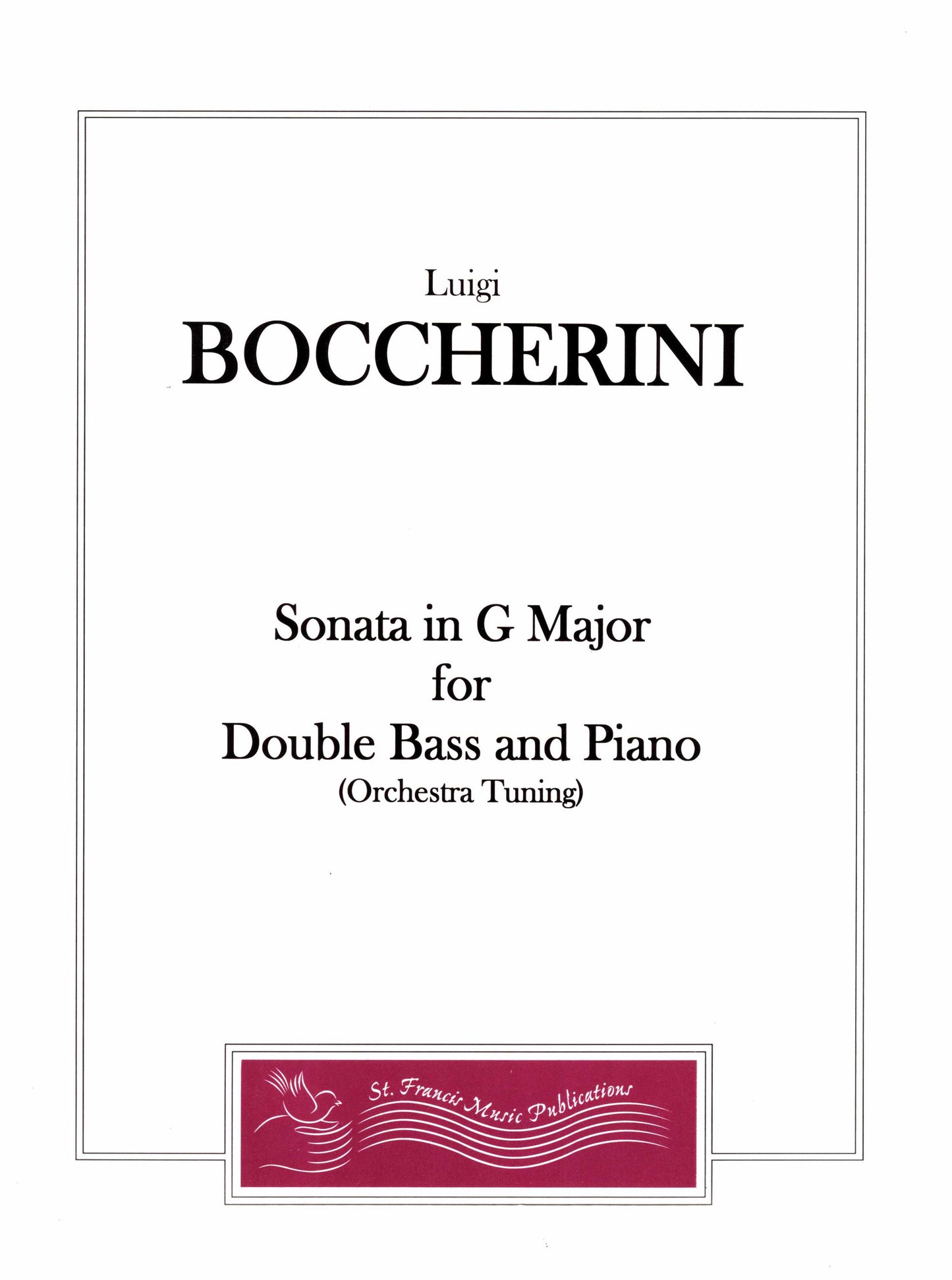 Boccherini Sonata in G Major, Double Bass & Piano