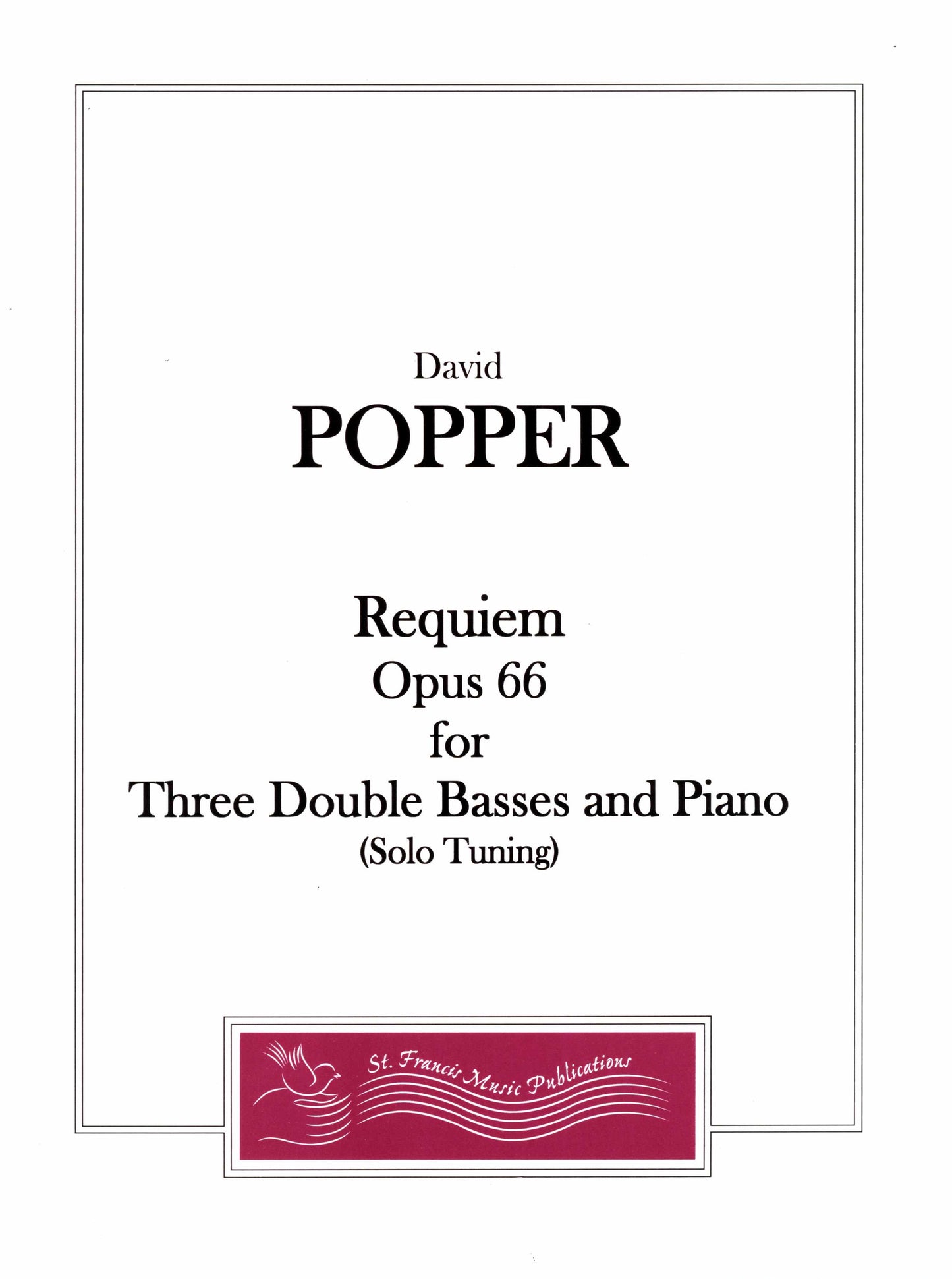 Popper Requiem Opus 66 for Three Double Basses