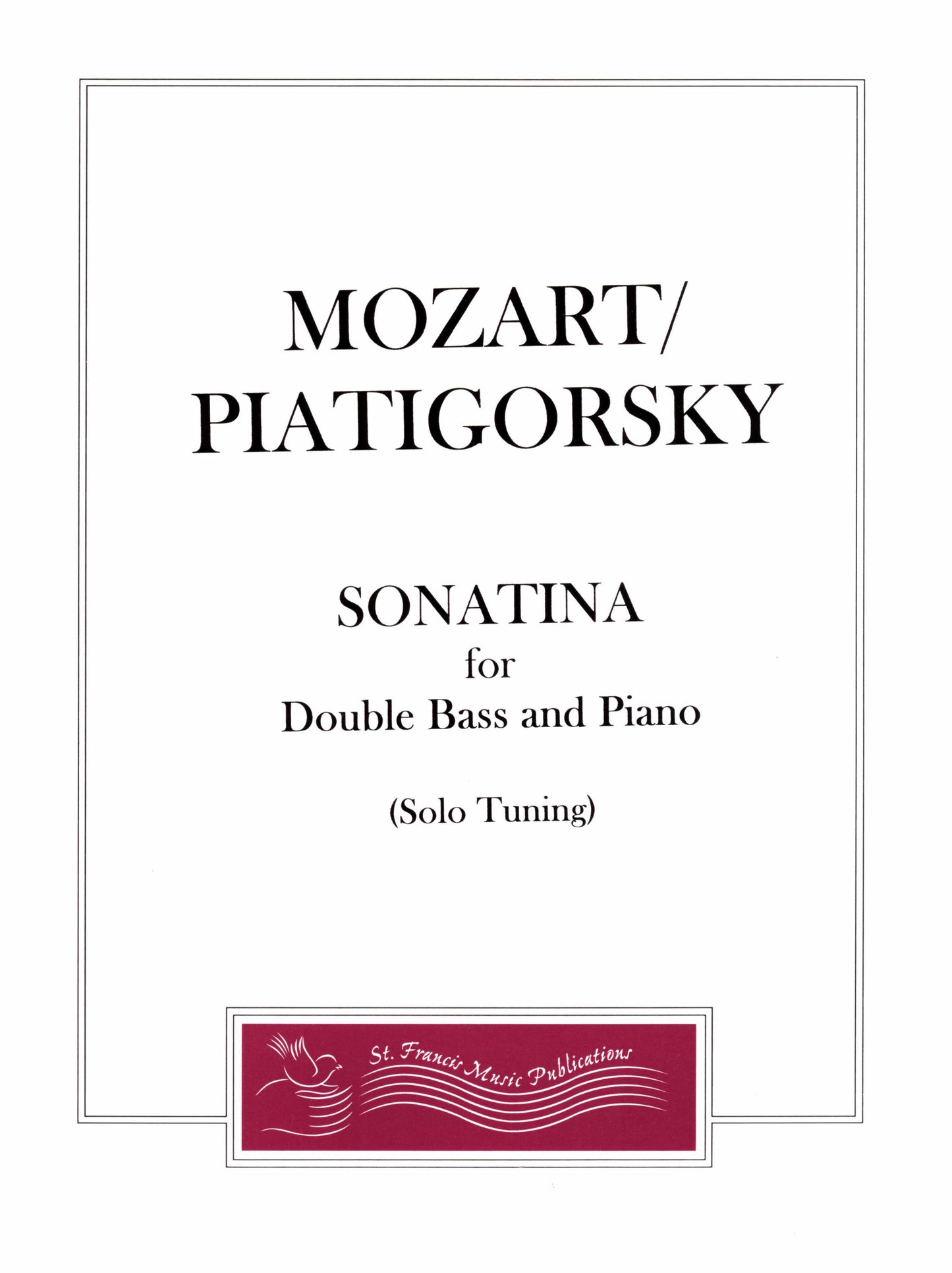 Mozart/Piatigorsky Sonatina for Double Bass and Piano