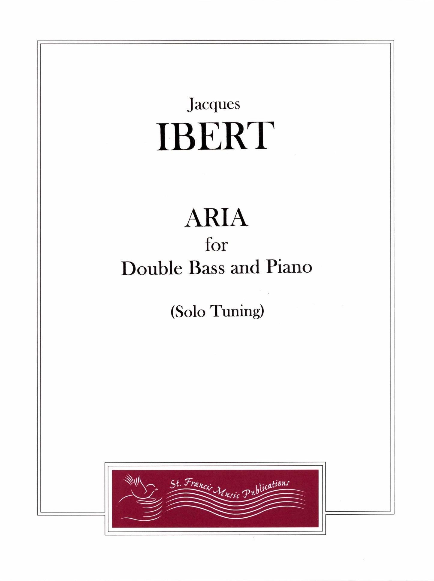 Ibert Aria for Double Bass & Piano
