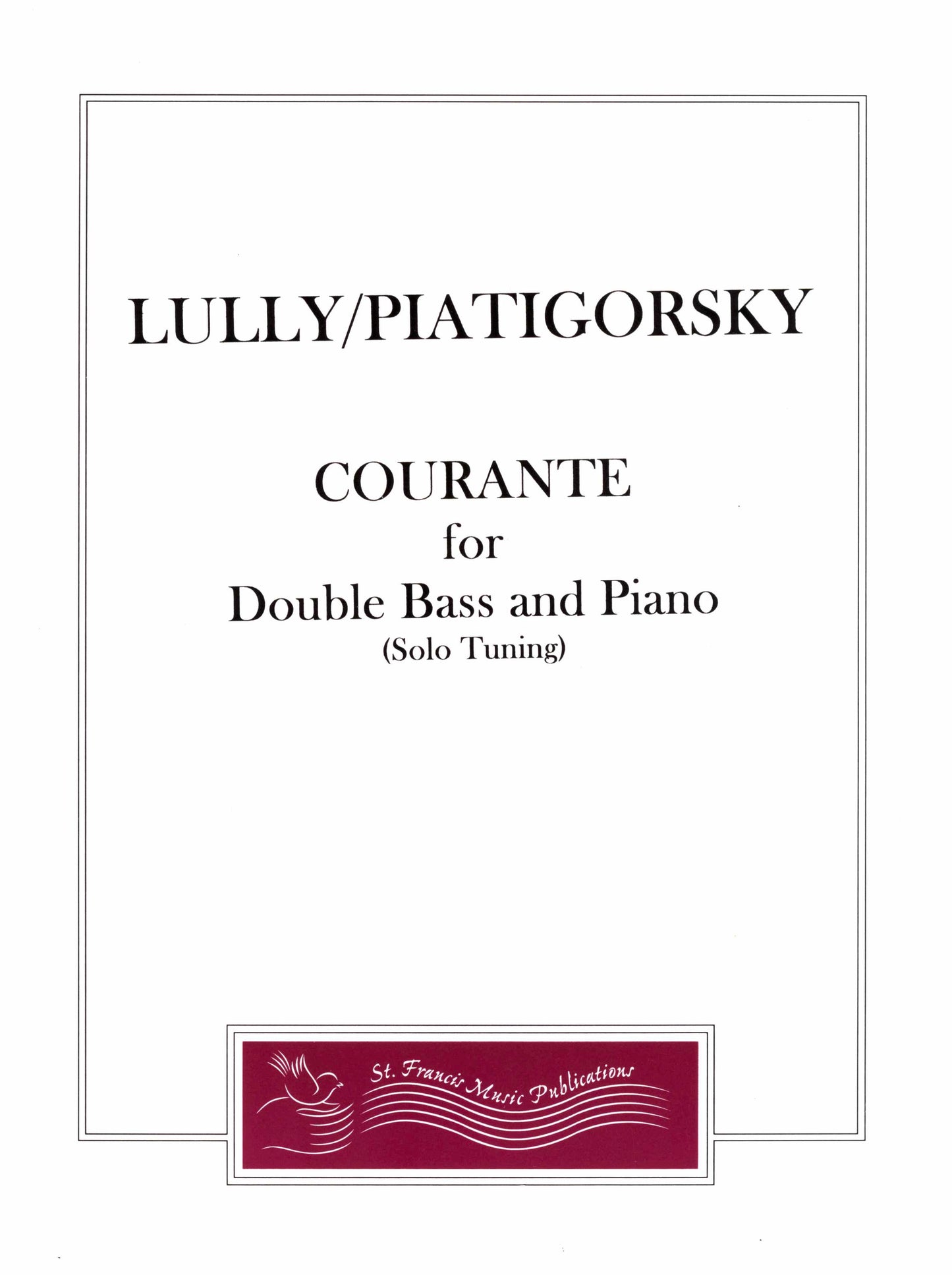 Lully/Piatigorsky Courante for Double Bass and Piano