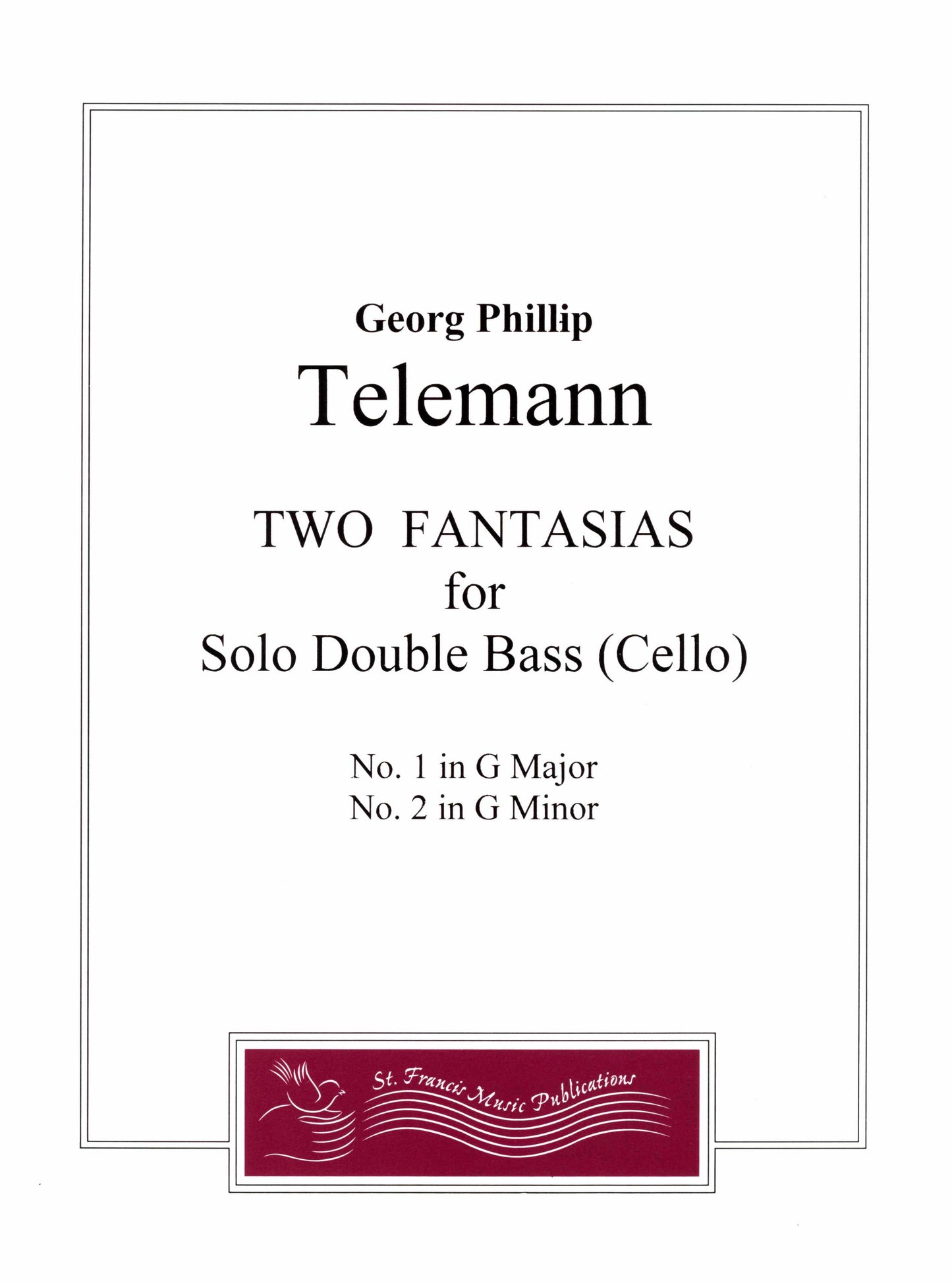 Telemann Two Fantasias for Solo Double Bass