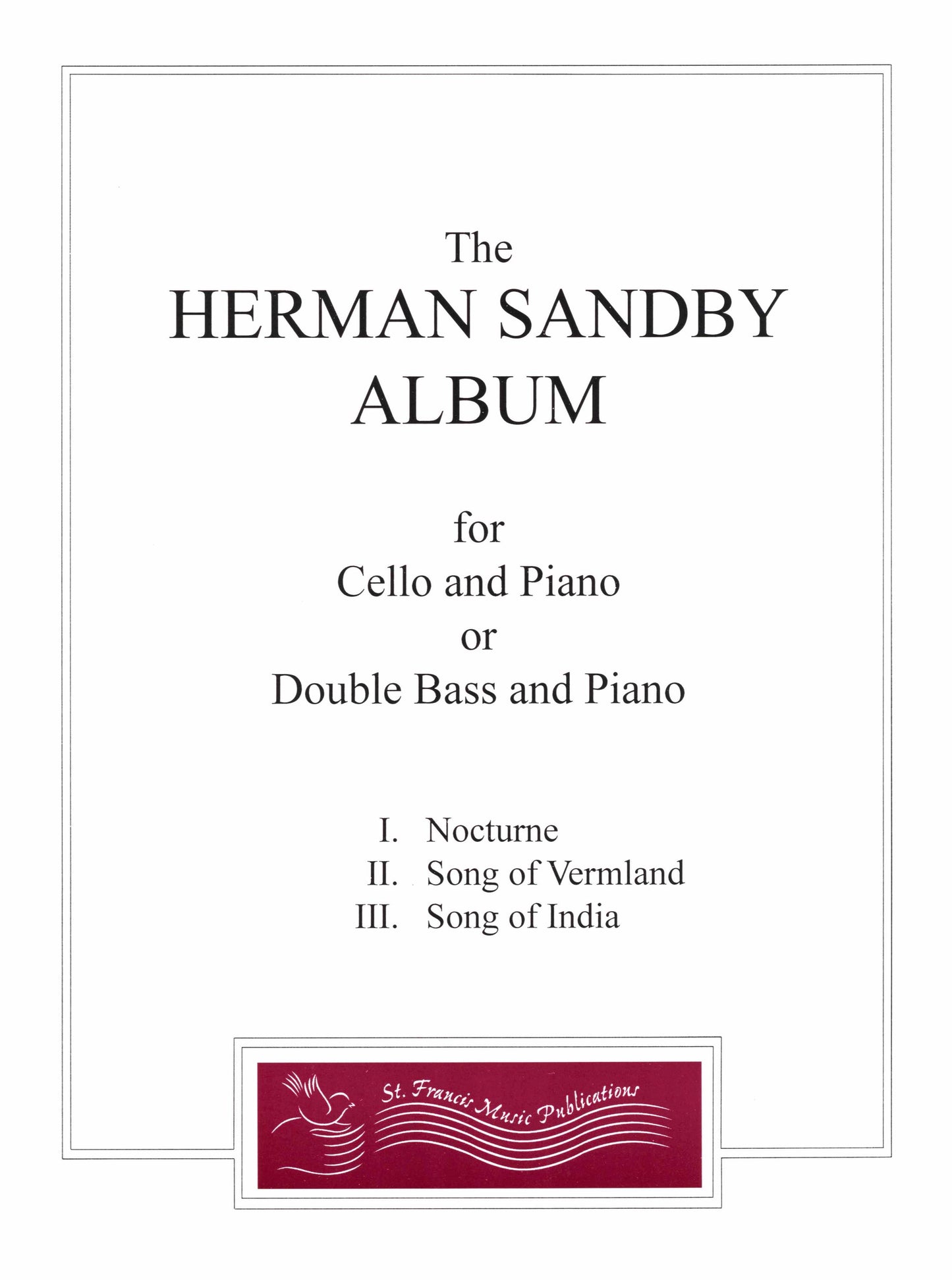 Herman Sandby Album for Double Bass & Piano