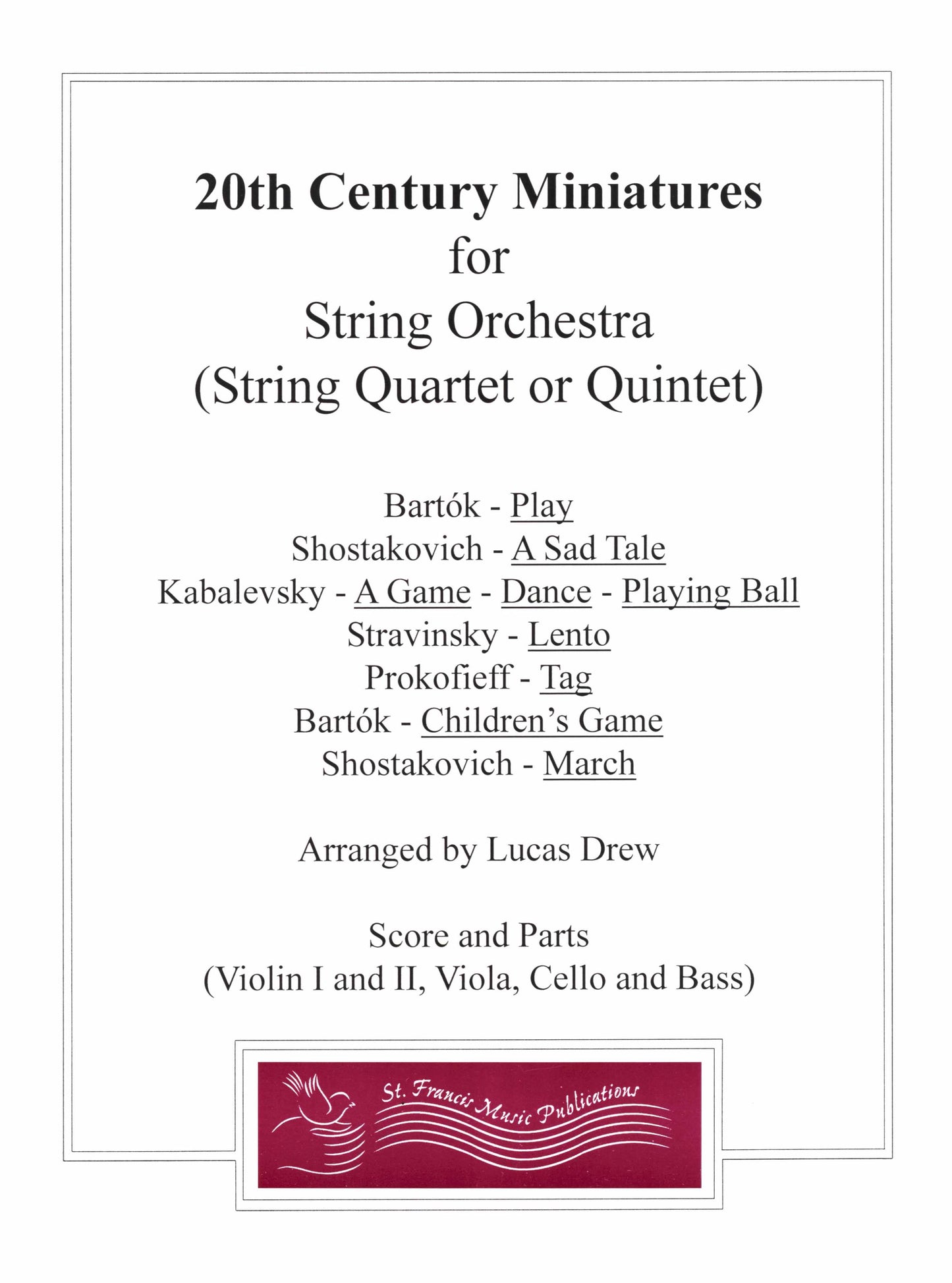 Twentieth Century Miniatures for String Orchestra