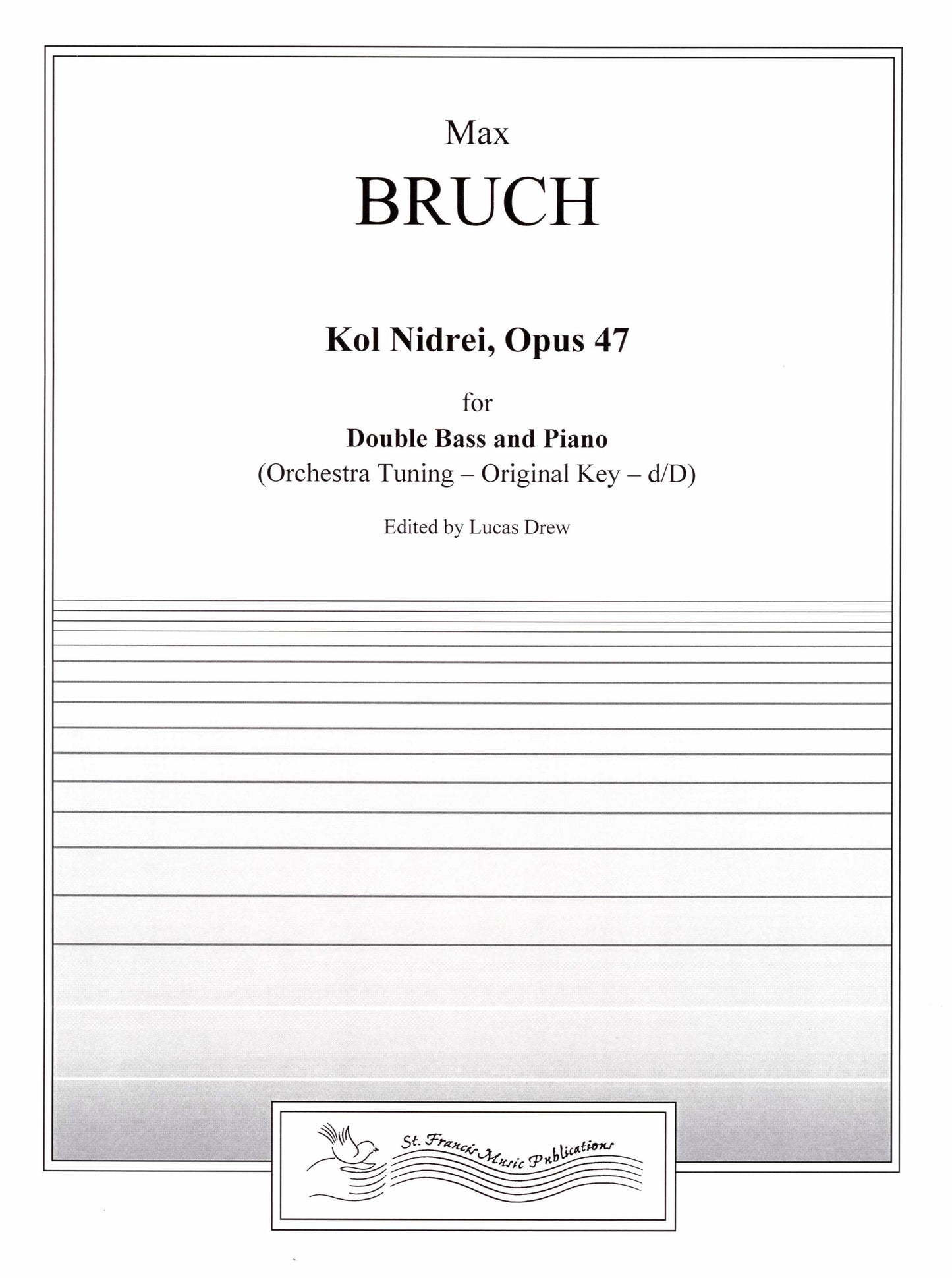 Bruch Kol Nidrei, Op. 47 for Double Bass and Piano