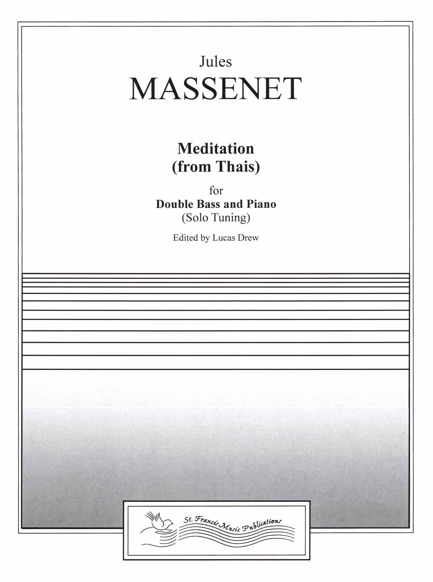 Massenet Meditation from Thais, Double Bass & Piano