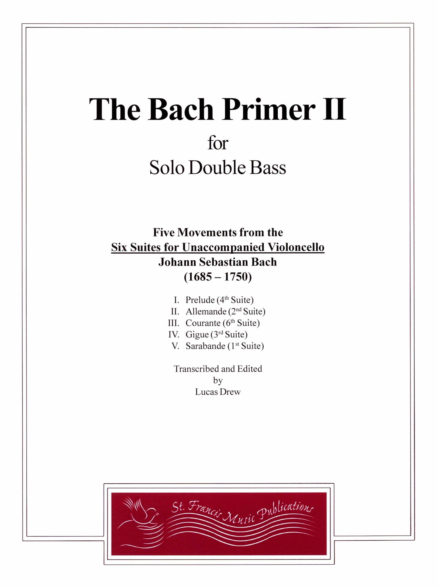 Bach Primer II for Solo Double Bass
