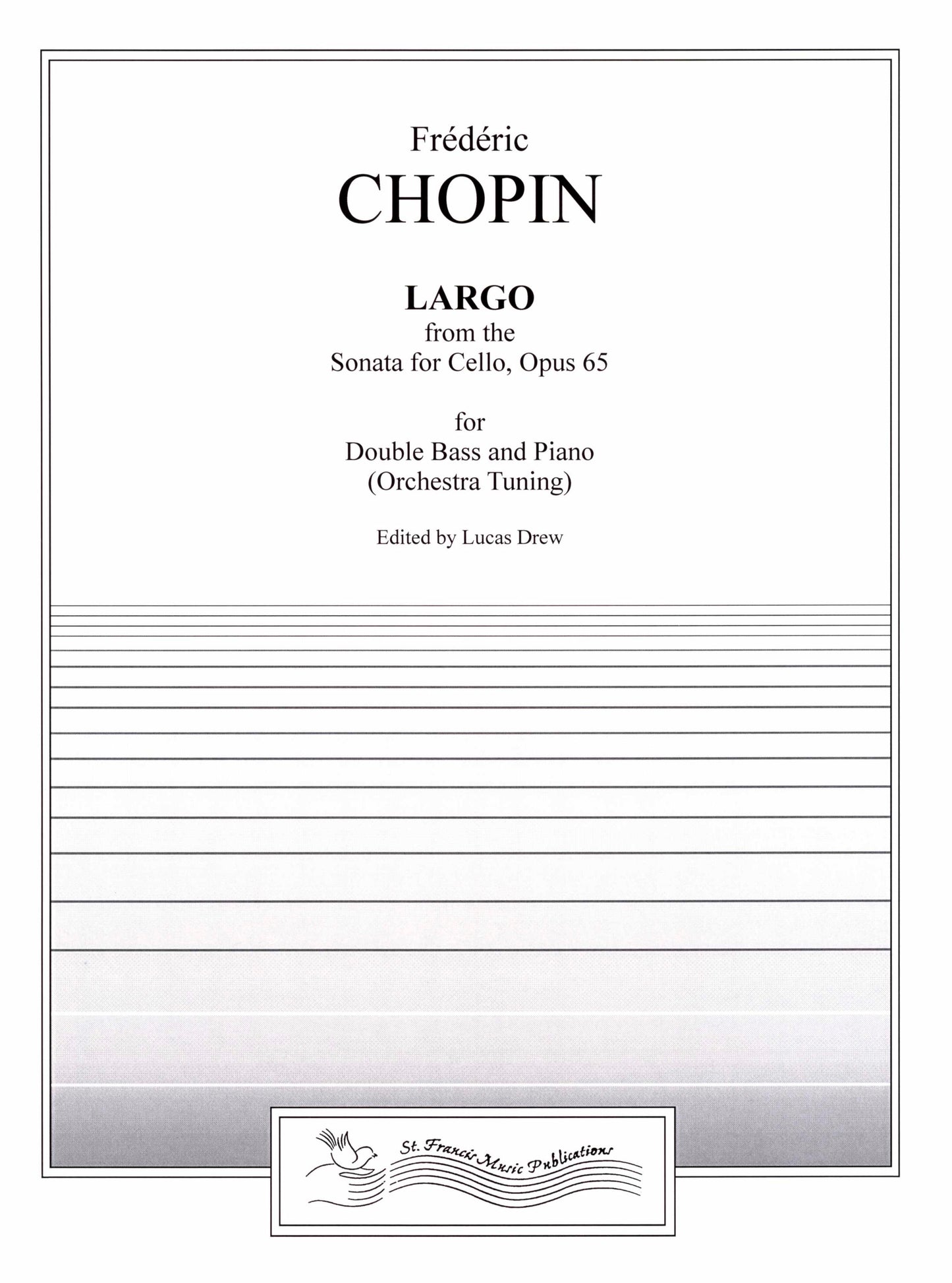 Chopin Largo from the Sonata for Cello, Op. 65 for Double Bass & Piano