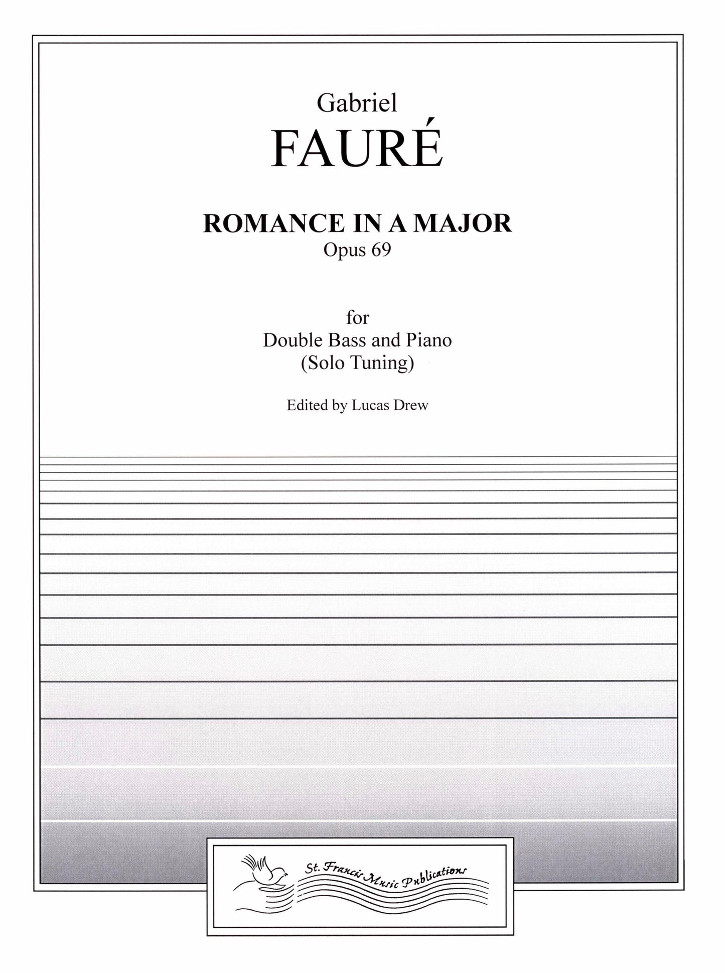 Faure Romance in A Major, Op. 69 for Double Bass & Piano