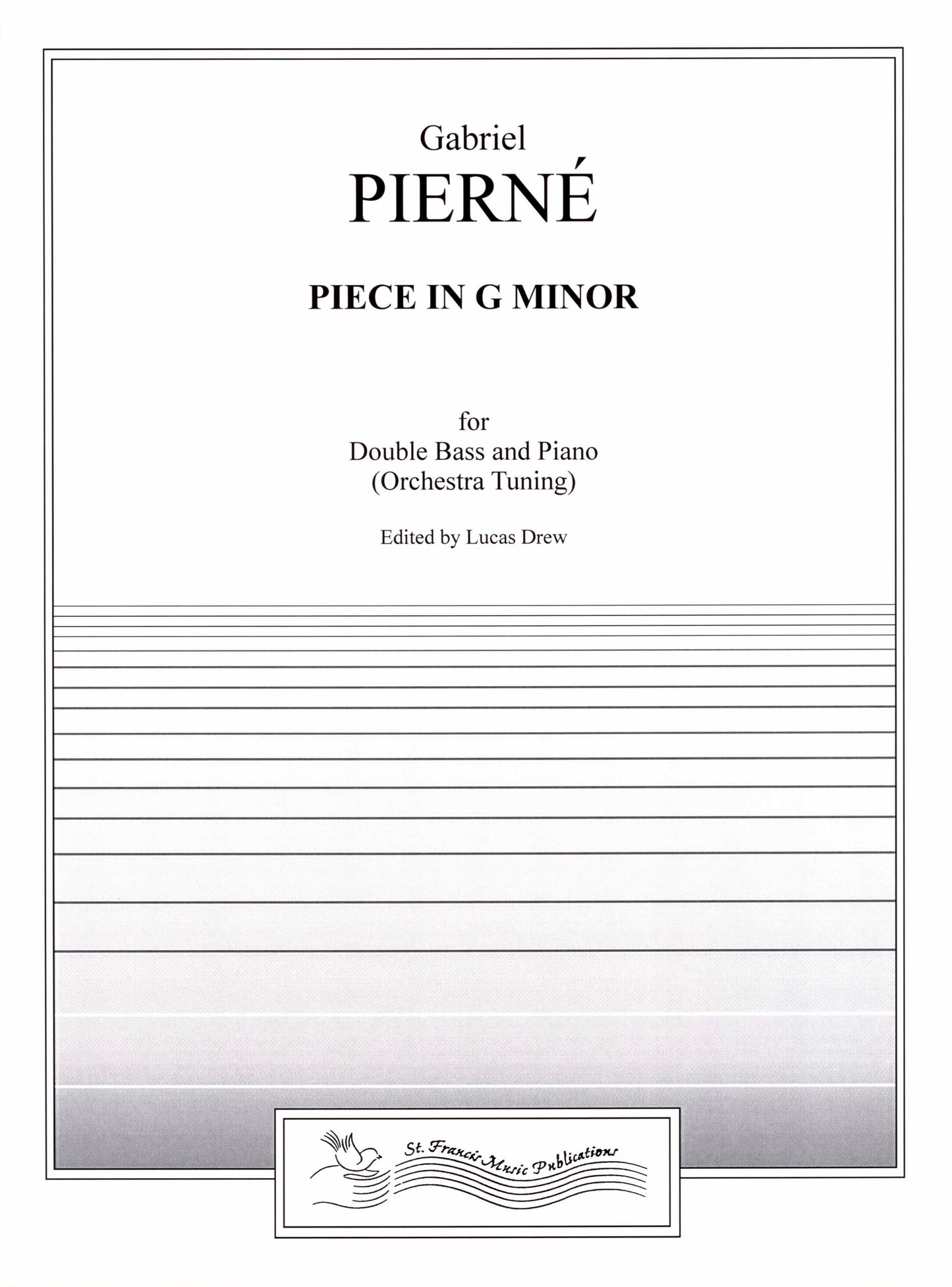 Pierne Piece in G Minor for Double Bass & Piano