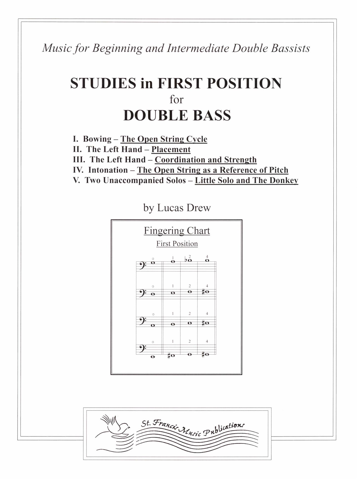 Drew Studies in First Position for Double Bass