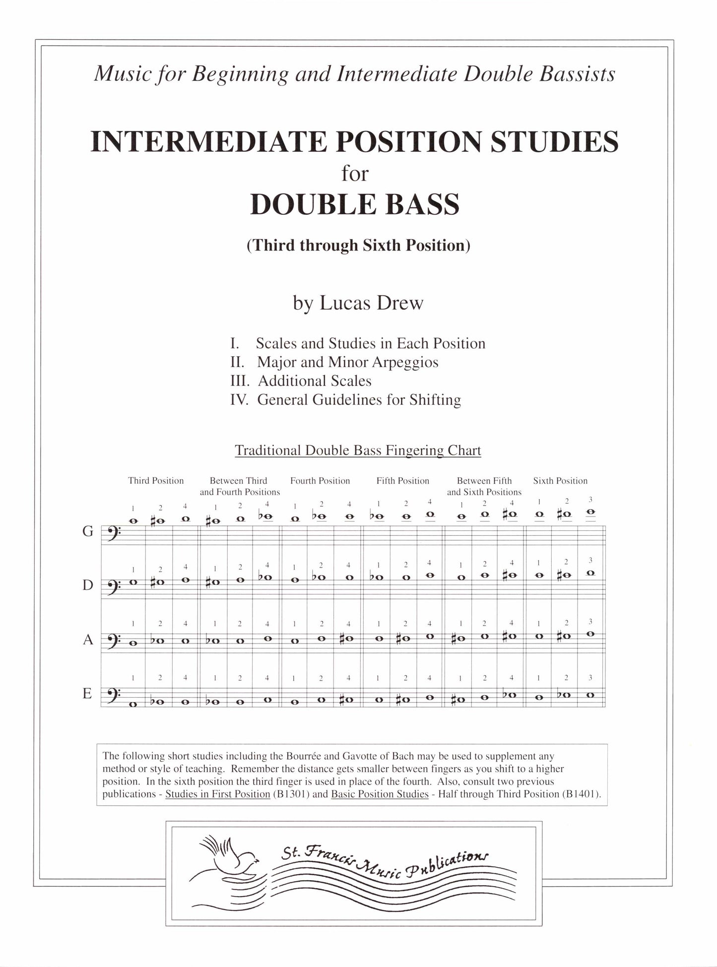 Drew Intermediate Position Studies for Double Bass
