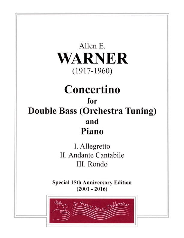 Warner Concertino for Double Bass & Piano