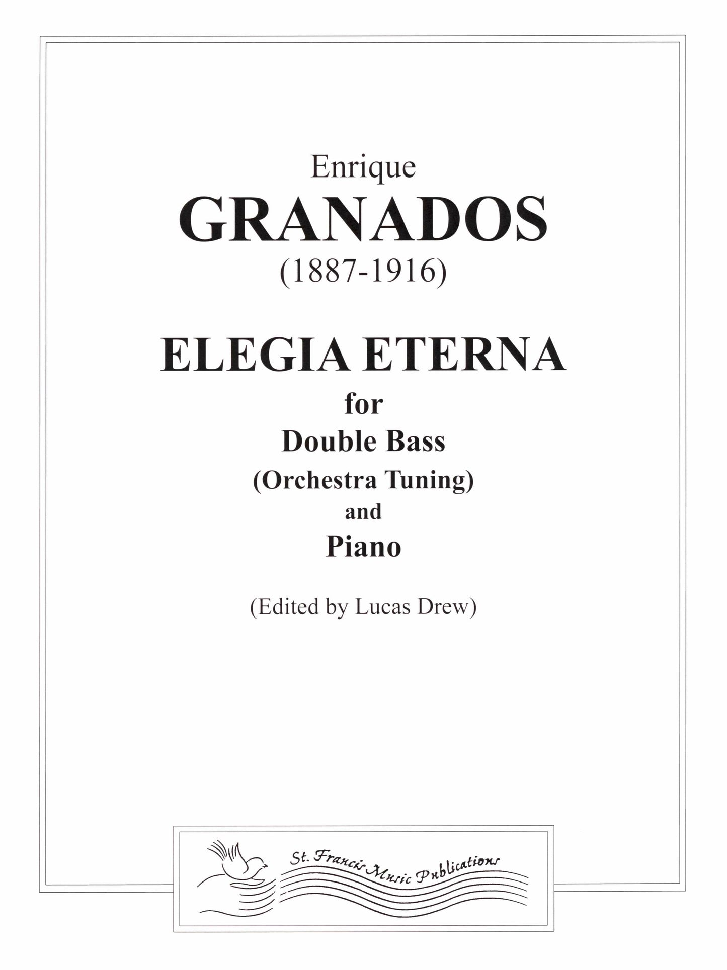 Granados Elegia Eterna for Double Bass & Piano