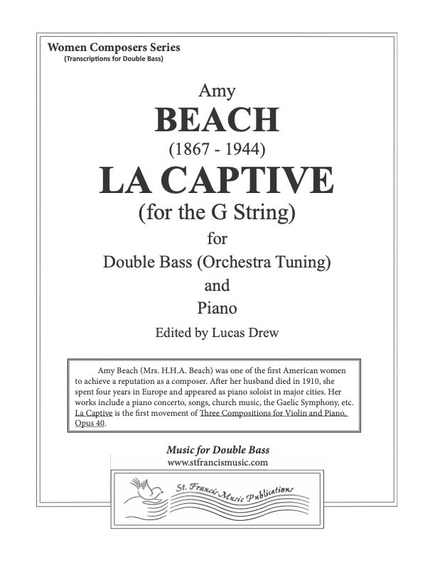 Beach La Captive (for the G String), for Double Bass & Piano