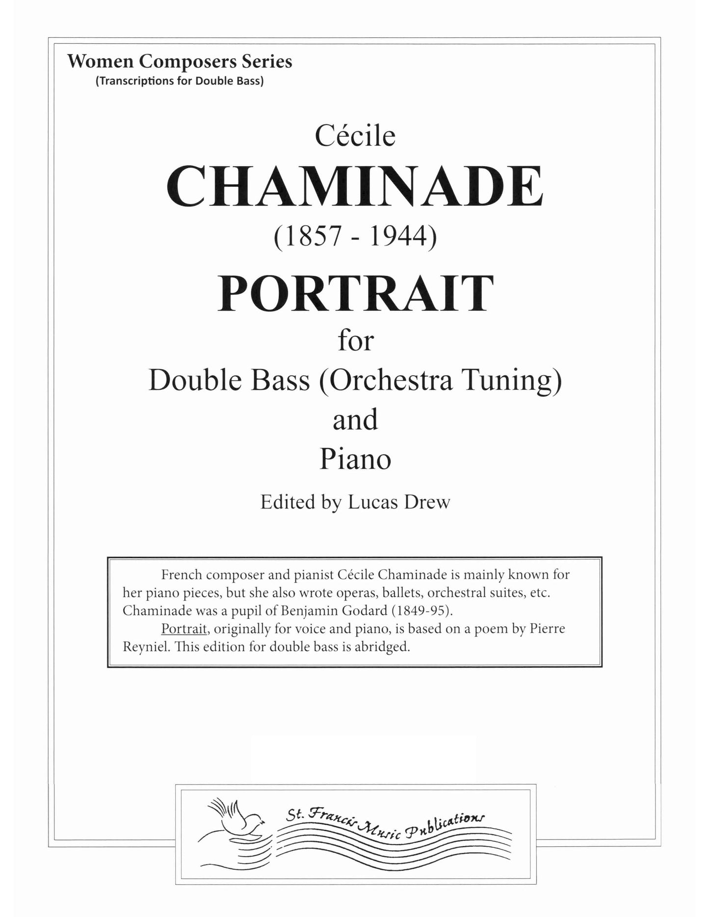 Chaminade Portrait for Double Bass & Piano